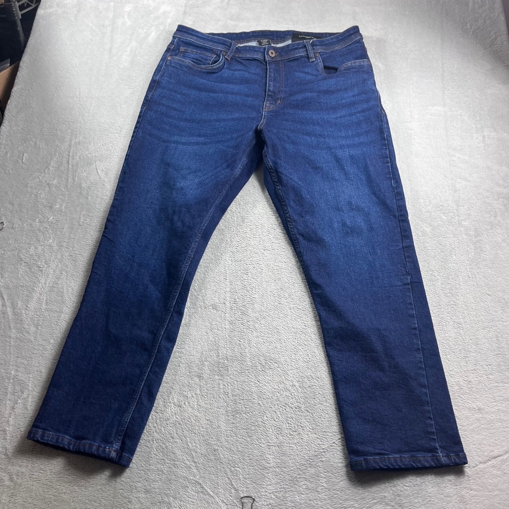 The Perfect Jean NYC Athletic Fit Dark Wash Blue Stretch Denim Jeans 38x30